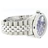 Image 6 : Rolex Stainless Steel Diamond And Sapphire DateJust Men's Watch