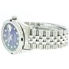 Image 8 : Rolex Stainless Steel Diamond And Sapphire DateJust Men's Watch