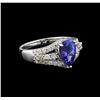 Image 1 : 14KT White Gold 1.88 ctw Tanzanite and Diamond Ring