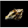 Image 2 : 18KT Yellow Gold Zebra Ring