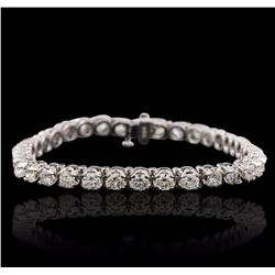14KT White Gold 7.23 ctw Diamond Tennis  Bracelet