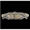 Image 1 : Vintage Platinum 1.02 ctw Diamond Ladies Watch