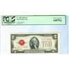 Image 1 : 1928G PCGS VCN 64PPQ $2 Red Seal Legal Tender Bank Note