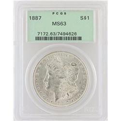 1887 PCGS MS63 Morgan Silver Dollar