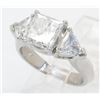 Image 2 : GIA Cert 3.27 ctw Designer Diamond Ring - Platinum