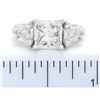 Image 8 : GIA Cert 3.27 ctw Designer Diamond Ring - Platinum