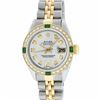 Image 1 : Rolex Two-Tone Diamond and Emerald DateJust Ladies Watch