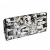 Image 2 : Black and White Fashionista Patent Oversized Clutch