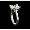 Image 3 : 5.00 ctw EGL USA Certified Diamond Solitaire Ring - Platinum