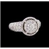 Image 1 : 2.61 ctw Diamond Ring - 14KT White Gold