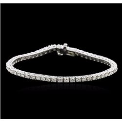 14KT White Gold 3.71 ctw Diamond Tennis Bracelet