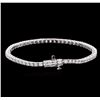 Image 2 : 14KT White Gold 3.71 ctw Diamond Tennis Bracelet