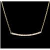 Image 1 : 14KT Yellow Gold 0.84 ctw Diamond Necklace
