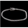 Image 1 : 2.20 ctw Diamond Tennis Bracelet - 14KT White Gold
