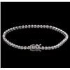 Image 2 : 2.20 ctw Diamond Tennis Bracelet - 14KT White Gold