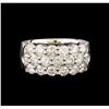 Image 2 : 14KT White Gold 2.98 ctw Diamond Ring