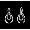 Image 1 : 0.78 ctw Diamond Earrings - 14KT White Gold