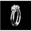 Image 4 : 1.22 ctw Diamond Ring - 18KT White Gold