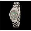 Image 1 : Rolex Stainless Steel Diamond Oyster Perpetual Ladies Watch