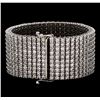 Image 2 : 14KT White Gold 47.05 ctw Diamond Bracelet