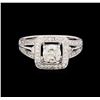 Image 2 : 1.58 ctw Diamond Ring - 18KT White Gold