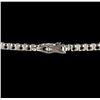 Image 3 : 14KT White Gold 71.43 ctw Kunzite and Diamond Necklace