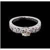 Image 2 : 1.56 ctw Diamond Ring - 18KT White Gold