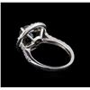 Image 3 : 3.36 ctw Black Diamond Ring - 14KT White Gold