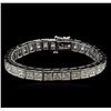 Image 1 : 25.45 ctw Diamond Tennis Bracelet - 14KT White Gold