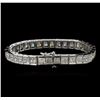 Image 2 : 25.45 ctw Diamond Tennis Bracelet - 14KT White Gold