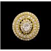 Image 2 : 14KT Yellow Gold 1.38 ctw Diamond Ring