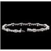 Image 3 : 14KT White Gold 9.93 ctw Diamond Tennis Bracelet