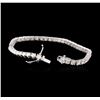 Image 3 : 14KT White Gold 5.52 ctw Diamond Tennis Bracelet