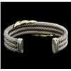 Image 2 : David Yurman Sterling Silver and 14KT Yellow Gold Bracelet