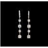 Image 1 : 14KT White Gold 2.24 ctw Diamond Earrings