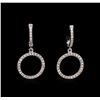 Image 1 : 0.50 ctw Diamond Earrings - 14KT White Gold