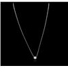 Image 2 : 14KT White Gold 0.35 ctw Diamond Necklace
