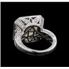 Image 3 : 9.57 ctw Diamond Ring - 18KT White Gold