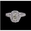 Image 2 : 1.74 ctw Diamond Ring - 14KT White Gold