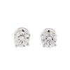 Image 1 : 0.98 ctw Diamond Stud Earrings - 14KT White Gold