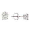 Image 2 : 0.98 ctw Diamond Stud Earrings - 14KT White Gold