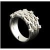 Image 4 : 0.70 ctw Diamond Ring - 14KT White Gold