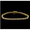 Image 1 : 14KT Yellow Gold 4.91 ctw Diamond Bracelet