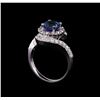Image 4 : 14KT White Gold 1.78 ctw Tanzanite and Diamond Ring