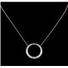 Image 1 : 0.50 ctw Diamond Necklace - 14KT White Gold