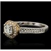 Image 2 : 18KT Two-Tone Gold 1.39 ctw Diamond Ring