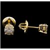 Image 2 : 0.80 ctw Diamond Earrings - 14KT Yellow Gold