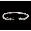 Image 3 : 14KT White Gold 5.52 ctw Diamond Tennis Bracelet
