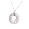 Image 3 : 14KT White Gold 2.05 ctw Diamond Pendant With Chain