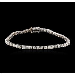 14KT White Gold 5.04 ctw Diamond Tennis Bracelet